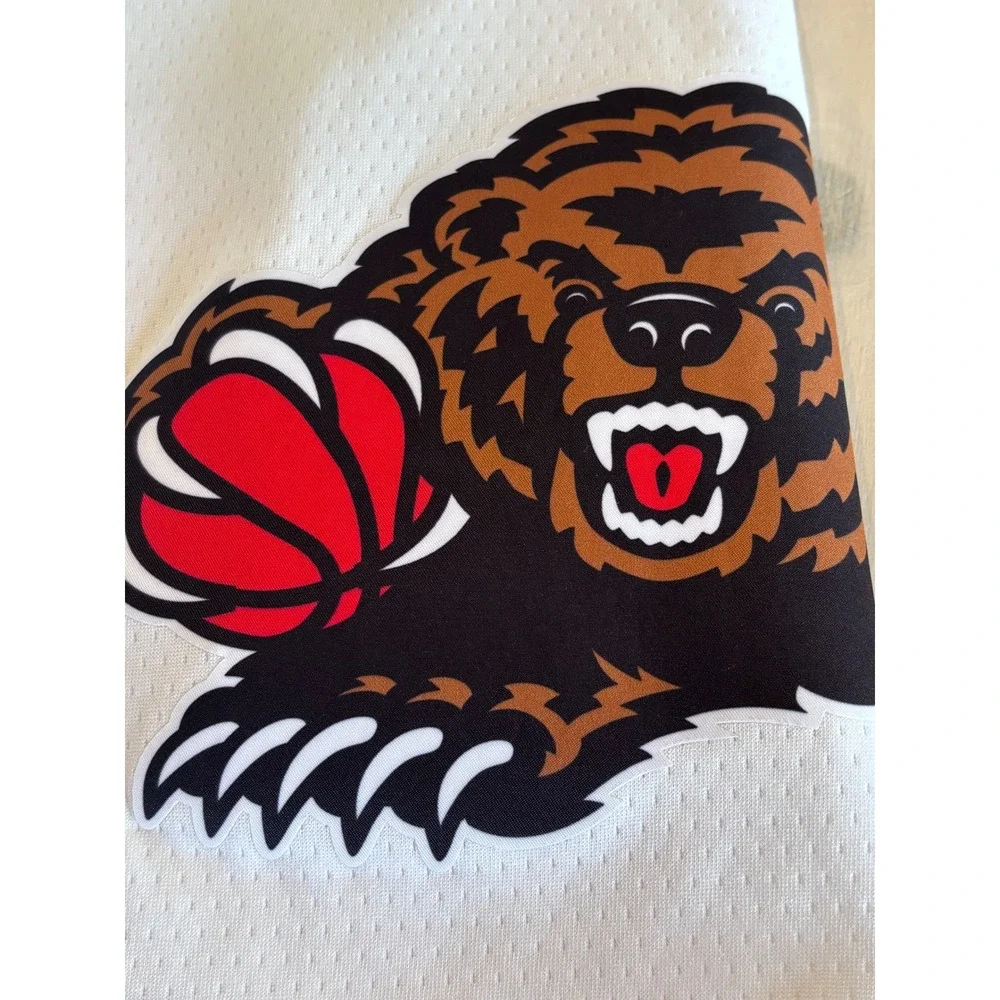 Nike Vancouver Grizzlies NBA Hardwood Classics White Mesh Shorts Mens L 14/16